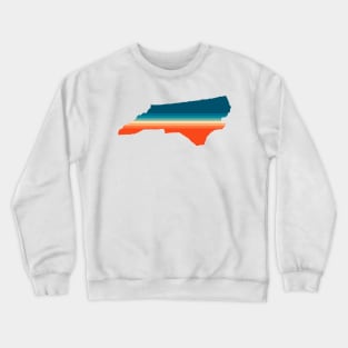 North Carolina State Retro Map Crewneck Sweatshirt